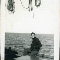 Man in Uniform on Boat